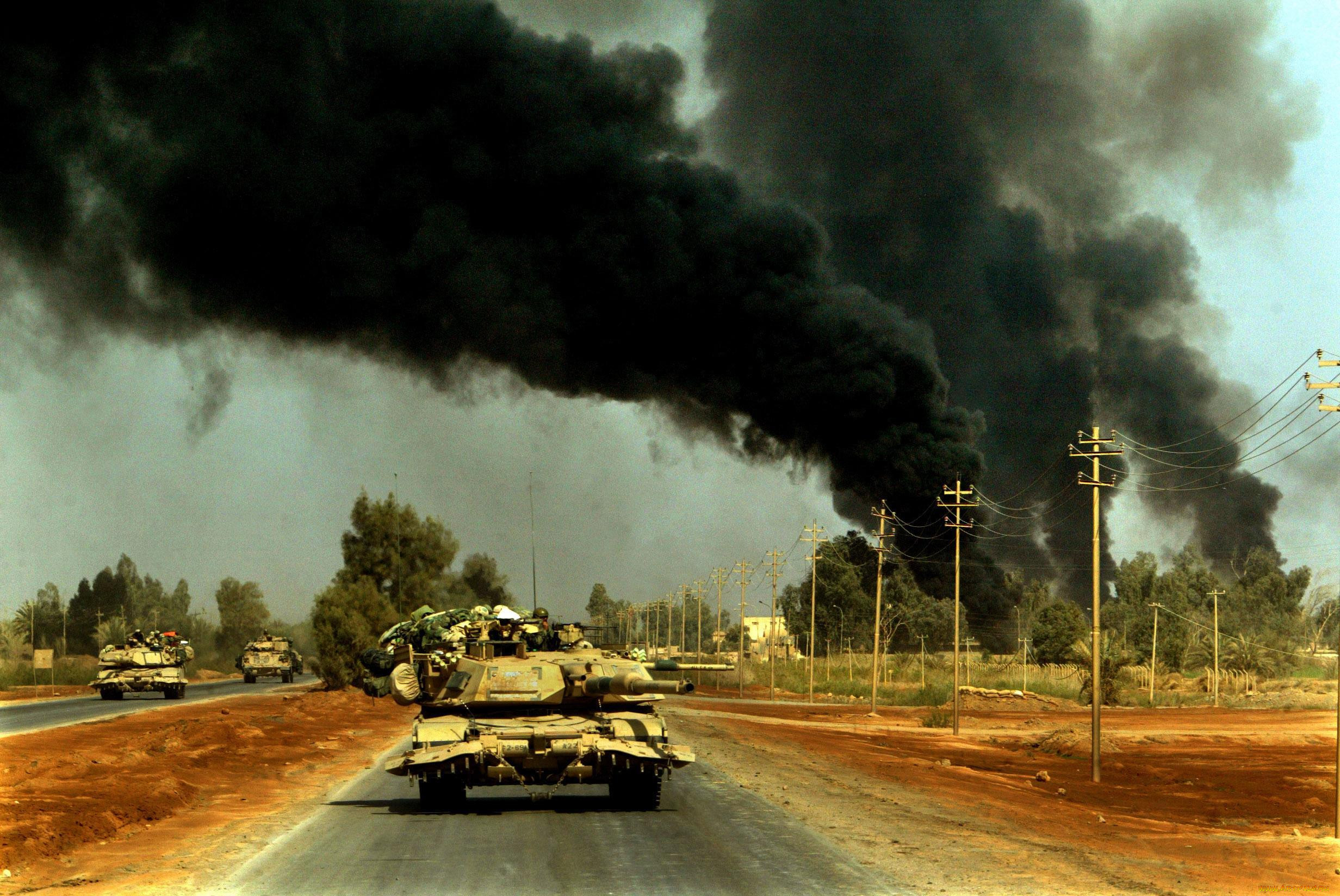 Влияние мировых войн. M1 Abrams Gulf War. Война и экология. Локальная война. Военная экология.